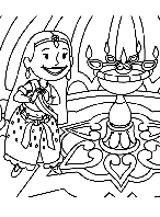 Diwali coloring page