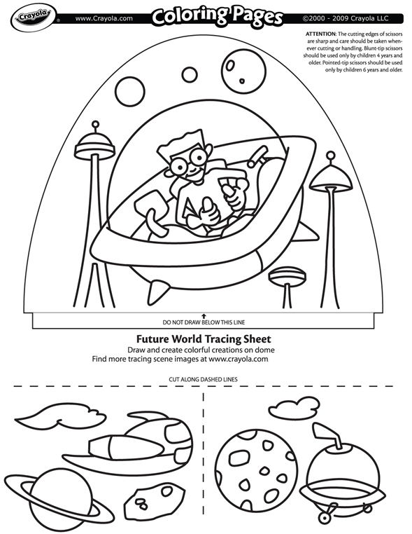 Future World coloring page