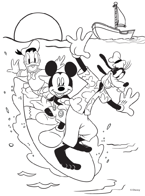Disney Mickey Mouse and Friends coloring page