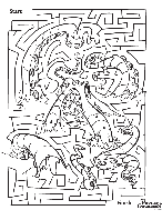 Disney Pirates of the Caribbean Maze coloring page