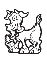 Goat coloring page