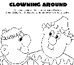 Clowning Around coloring page