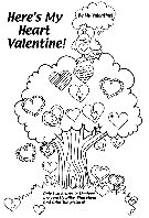 Here&#39;s My Heart Valentine coloring page