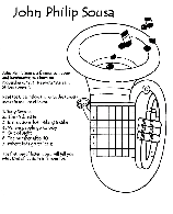 John Phillip Sousa coloring page