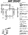 Any Ideas Crossword coloring page