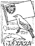 Nevada coloring page