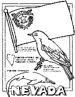 Nevada coloring page