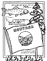Montana coloring page