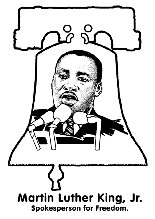 Spokesperson for Freedom coloring page