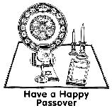 Passover Symbols coloring page