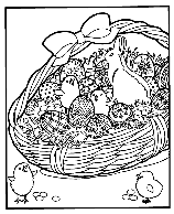 Easter Basket coloring page