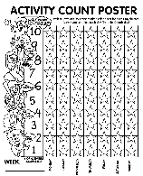 Activity Count Poster coloring page