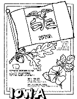 Iowa coloring page