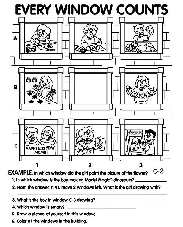 Every Window Counts coloring page