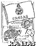 Kansas coloring page