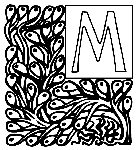 Alphabet Garden M coloring page