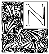 Alphabet Garden N coloring page