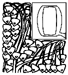 Alphabet Garden Q coloring page