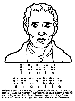 Louis Braille coloring page