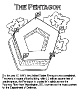 Pentagon coloring page