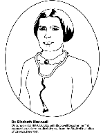 Dr. Elizabeth Blackwell coloring page