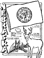 Nebraska coloring page