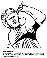 Jack Nicklaus coloring page