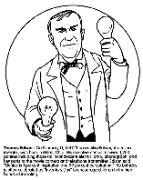 Thomas Edison coloring page