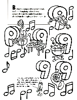 Beethoven&#39;s Ninth Symphony coloring page