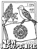 New Hampshire coloring page