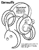 Earmuffs coloring page