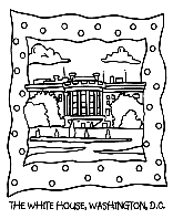 The White House coloring page