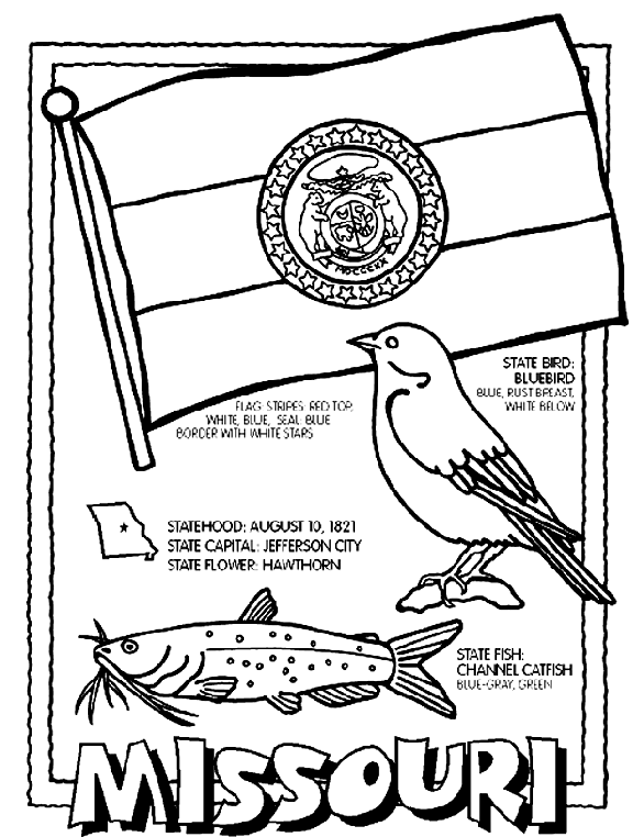 Missouri coloring page