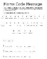 Morse Code Message coloring page