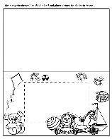 Childhood Photo Frame coloring page