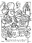 Nutty Inventions coloring page
