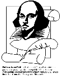 William Shakespeare coloring page