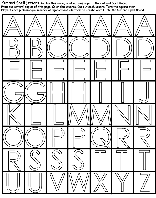 Cut and Spell Letters coloring page