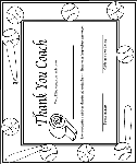Thank You Coach coloring page
