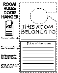 Room Rules coloring page