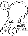 Tennis Anyone? coloring page