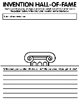 Inventor Hall of Fame coloring page