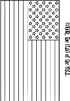 United States Flag coloring page