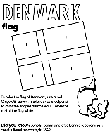 Denmark coloring page