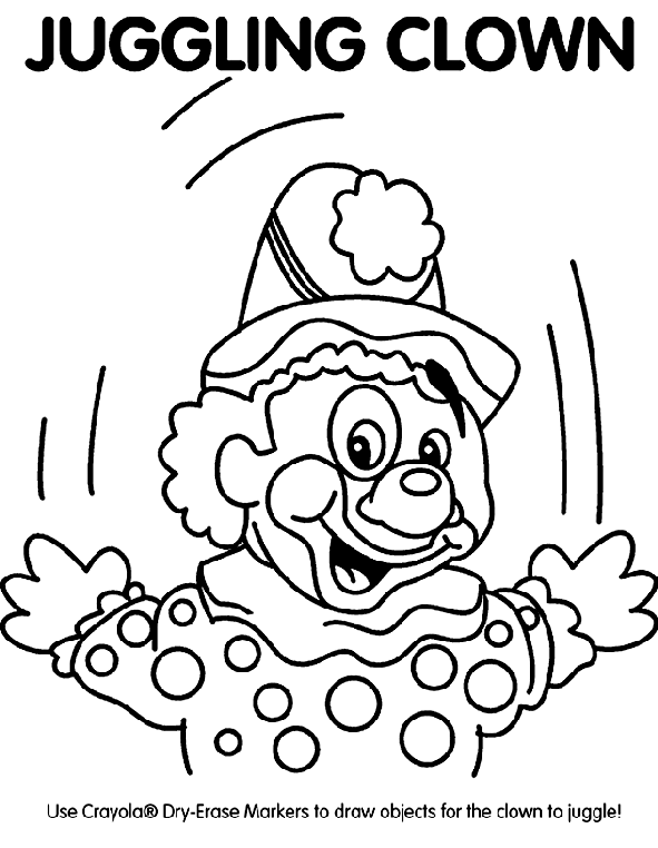 Juggling Clown | crayola.com.au