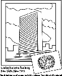 United Nations Building coloring page