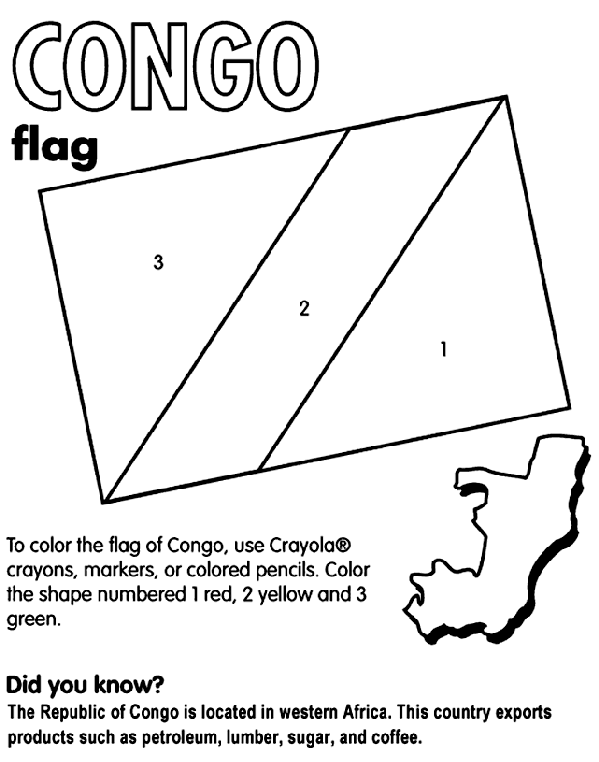 Congo coloring page