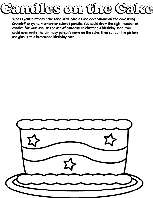 Candles on the Cake coloring page