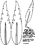 Quill Pencil coloring page