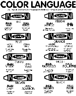 Color Language coloring page